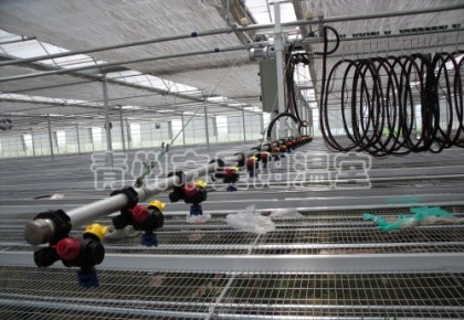 Greenhouse mobile waterwheel